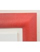 Quadro con fragole su tela e cornice in legno rosso h x 68,4 larghezza 88,5.