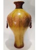Vaso da terra verde rustico con pendenti invecchiati ai lati Lorenzon 