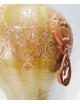 Vaso da terra verde rustico con pendenti invecchiati ai lati Lorenzon 