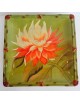 Centro tavola/vassoio verde con fiori arancio giallo  certified gift 