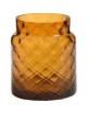 Yankee Candle porta giara in vetro ambrato deco lounge