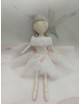 Bambolina ballerina in tulle e porcellana di capodimonte biscuit.
