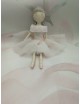 Bambolina ballerina in tulle e porcellana di capodimonte biscuit.