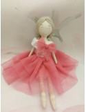 Bambolina ballerina in tulle e porcellana di capodimonte biscuit.