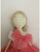 Bambolina ballerina in tulle e porcellana di capodimonte biscuit.