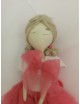 Bambolina ballerina in tulle e porcellana di capodimonte biscuit.