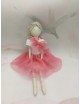 Bambolina ballerina in tulle e porcellana di capodimonte biscuit.