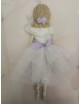 Bambolina ballerina in tulle e porcellana di capodimonte biscuit.