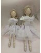 Bambolina ballerina in tulle e porcellana di capodimonte biscuit.