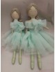 Bambolina ballerina in tulle e porcellana di capodimonte biscuit.