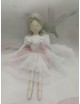 Bambolina ballerina in tulle e porcellana di capodimonte biscuit.