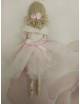 Bambolina ballerina in tulle e porcellana di capodimonte biscuit.