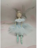 Poupée ballerine en tulle et porcelaine de biscuit capodimonte.
