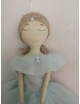 Poupée ballerine en tulle et porcelaine de biscuit capodimonte.