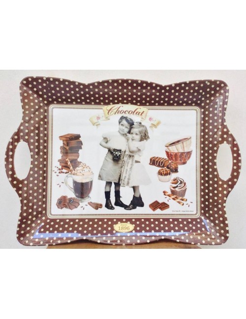 Vassoio Cassetta Easy Life Chocolate Vintage 53x38 